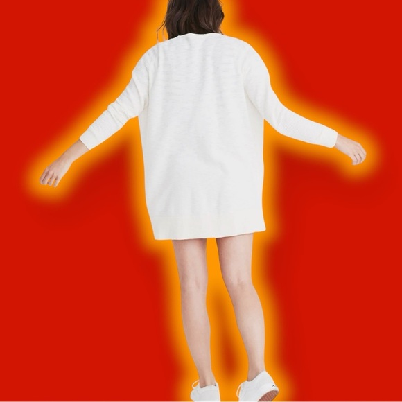 Madewell ‘Summer Ryder Cardigan Sweater in Stripe’ in “Pearl Ivory” Size Small - Picture 2 of 16